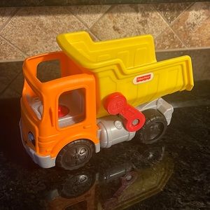 Fisher-Price Little People Work Together Dump Truck. Only one rock and no person